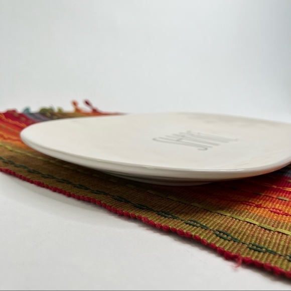 NEW Rae Dunn “SHARE” White Oval Ceramic Dinner Serving Thanksgiving 15” Platter - Picture 3 of 8